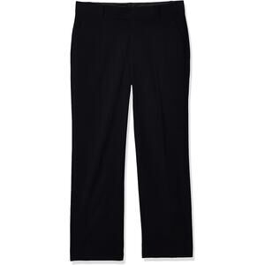 Calvin Klein Boys' Flat-Front Bi-Stretch Dress Pant, husky 14 boys casual slacks